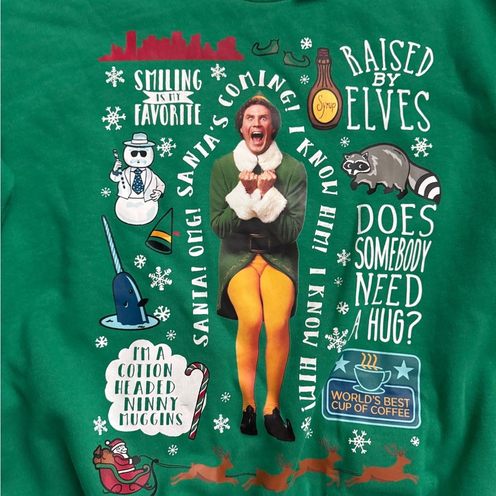 Elf Holiday Graphic Sweater - Picture 2 of 4